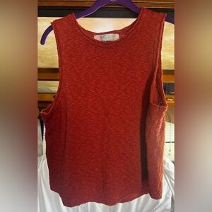 FP Beach burnt orange cotton blend knit top, size XS but fits small to medium.
